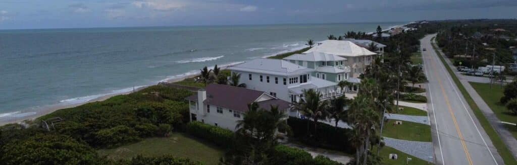 West Vero Corridor homes next to the ocean.